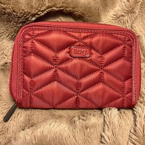 EUC Lug Rodeo Wallet in Rosewood Red *no wristlet strap*